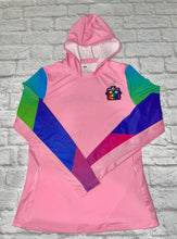 Cargar imagen en el visor de la galería, Pink Rainbow Labby Women's UPF 50 Hoodie Shirt