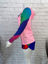 Cargar imagen en el visor de la galería, Pink Rainbow Labby Women's UPF 50 Hoodie Shirt