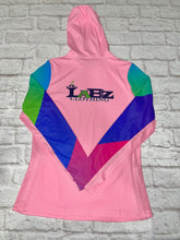 Cargar imagen en el visor de la galería, Pink Rainbow Labby Women's UPF 50 Hoodie Shirt